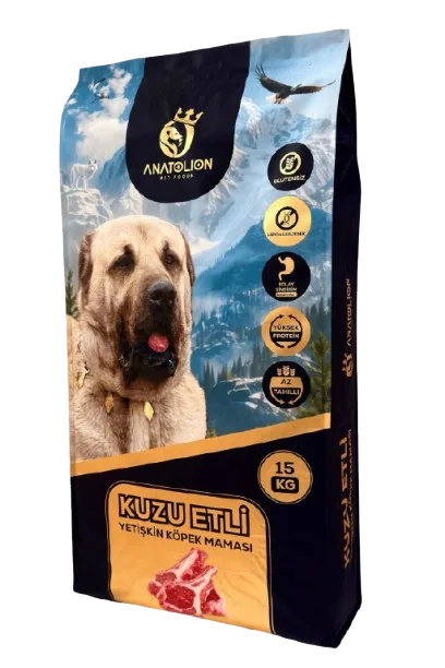 Anatolion Kuzu Etli Yetişkin Köpek Maması 15 Kg
