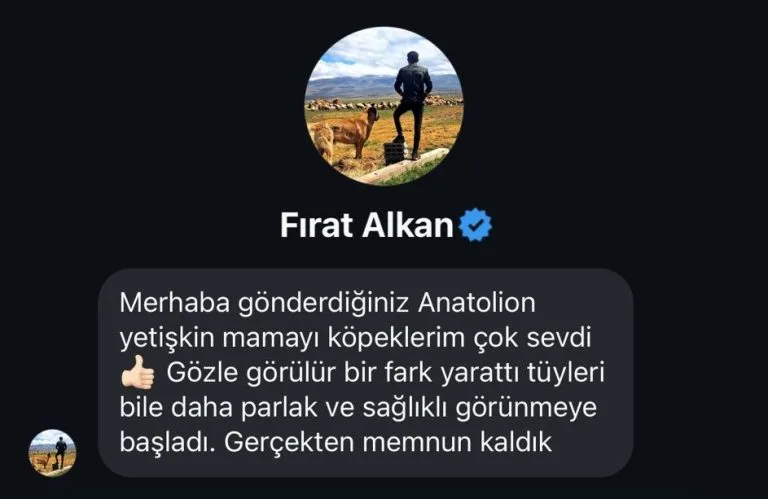 Anatolion Pet Foods - Müşteri Yorumları