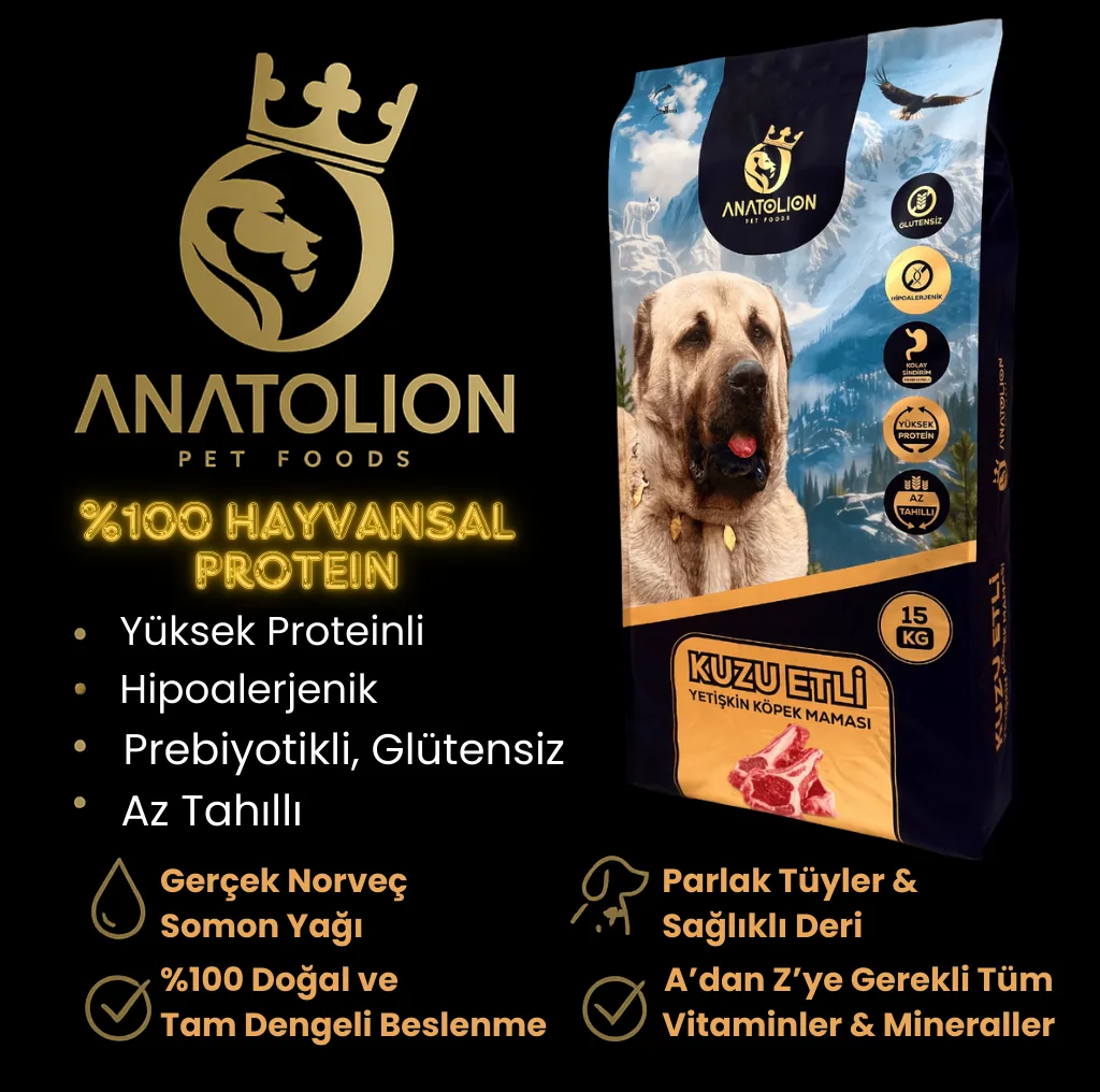 Anatolion Kuzu Etli Yetişkin Köpek Maması 15 Kg - Görsel 2
