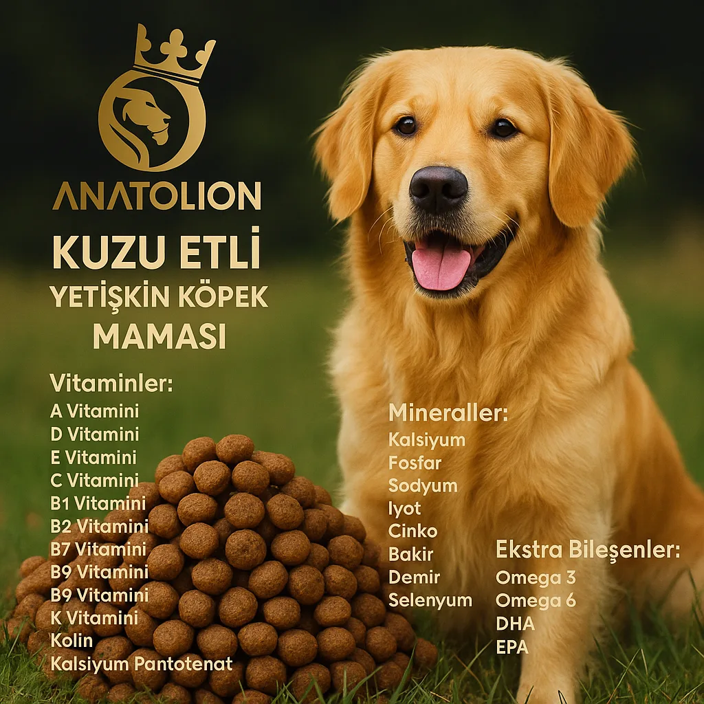 Anatolion Kuzu Etli Yetişkin Köpek Maması 15 Kg - Görsel 3
