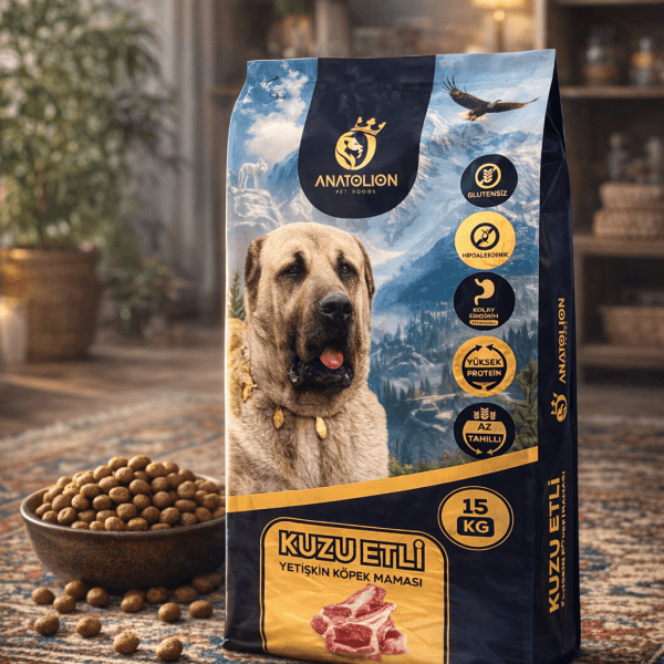 Anatolion Kuzu Etli Super Premium Yetişkin Köpek Maması 15 Kg