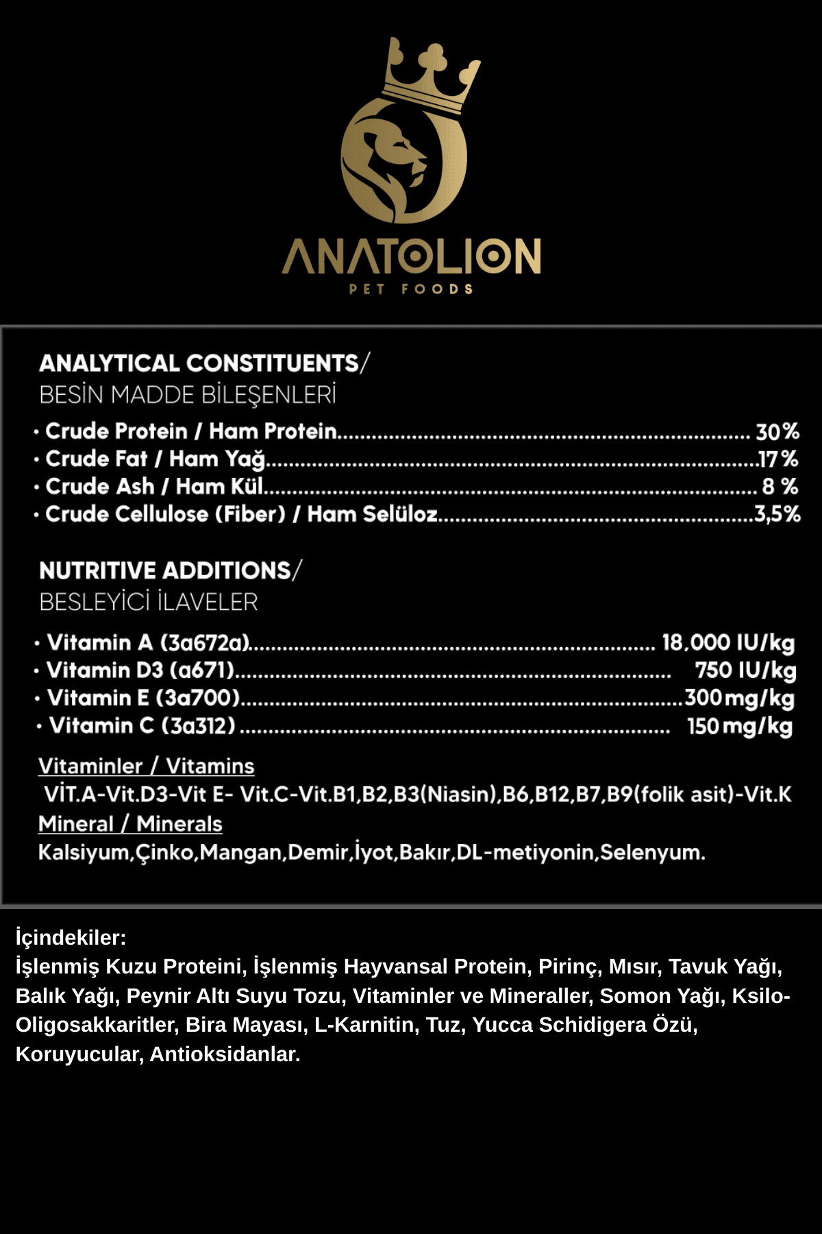 Anatolion Kuzu Etli Super Premium Yetişkin Köpek Maması 15 Kg - Görsel 3