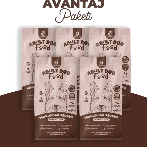 Anatolion Somonlu Yetişkin Köpek Maması 15 Kg