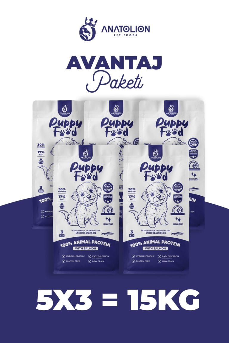 Anatolion Puppy Somonlu Yavru Köpek Maması 15 Kg