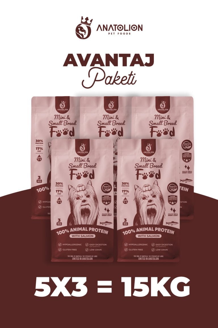 Anatolion Mini Adult Somonlu Küçük Irk Köpek Maması 15 Kg