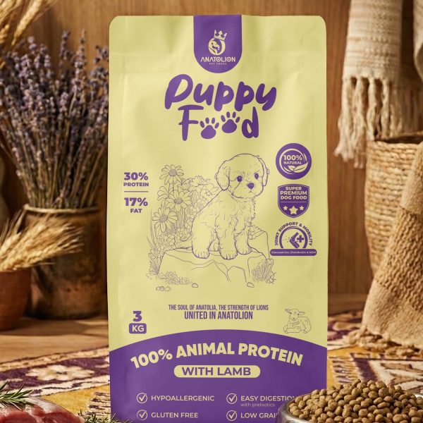 Anatolion Puppy Kuzu Etli Yavru Köpek Maması 3 Kg