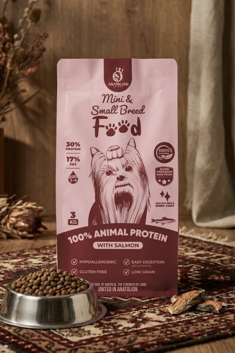 Anatolion Eklem Destekli Somonlu Mini Küçük Irk Super Premium Köpek Maması 3 Kg