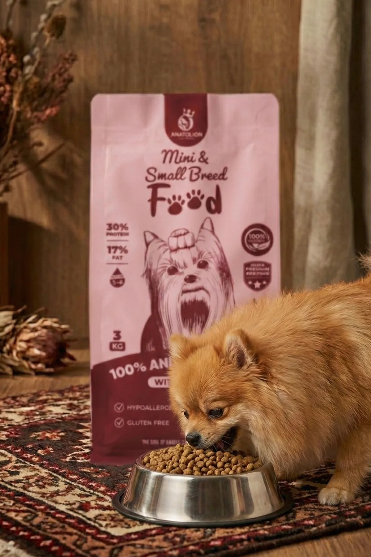 Anatolion Mini Küçük Irk Somonlu Eklem Destekli Super Premium Köpek Maması 18 Kg (6x3) - Görsel 9