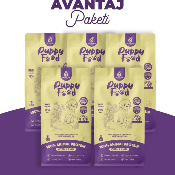 Anatolion Puppy Eklem Destekli Kuzu Etli Yavru Super Premium Köpek Maması 15 Kg