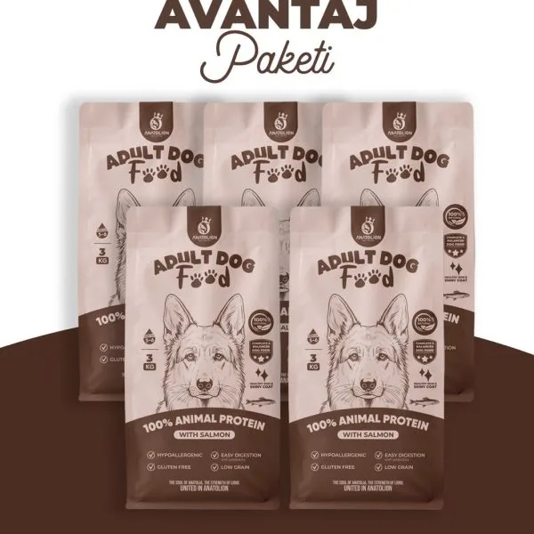 Anatolion Somonlu Yetişkin Köpek Maması 15 Kg