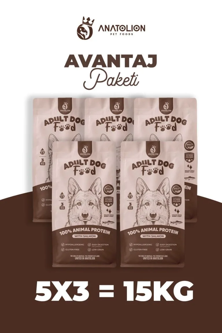 Anatolion Somonlu Yetişkin Köpek Maması 15 Kg