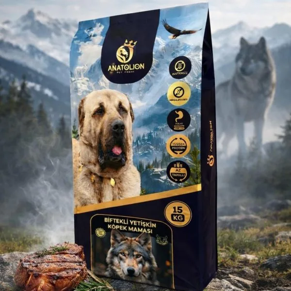 Anatolion Biftekli Yetişkin Köpek Maması 15 Kg