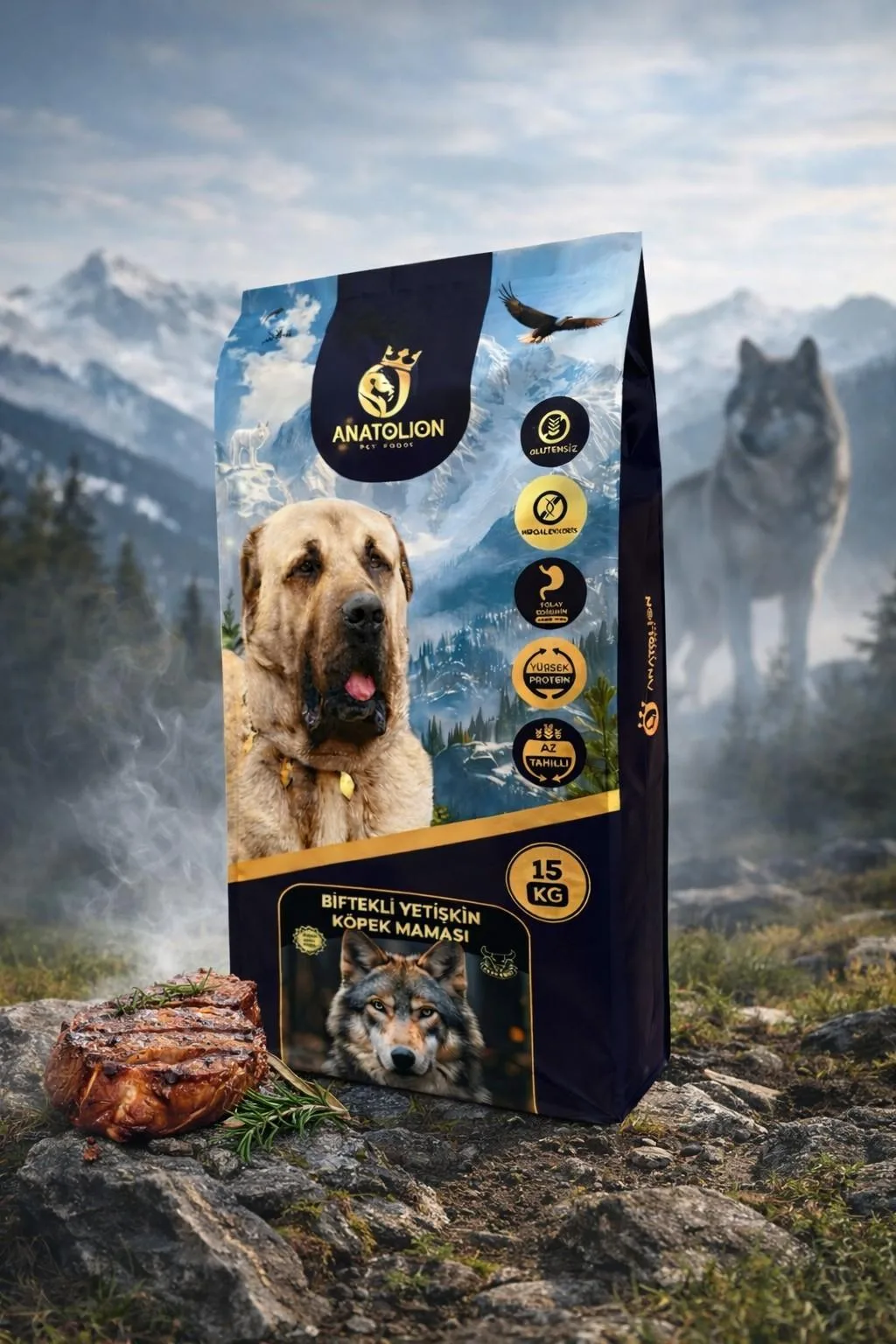 Anatolion Biftekli Yetişkin Köpek Maması 15 Kg