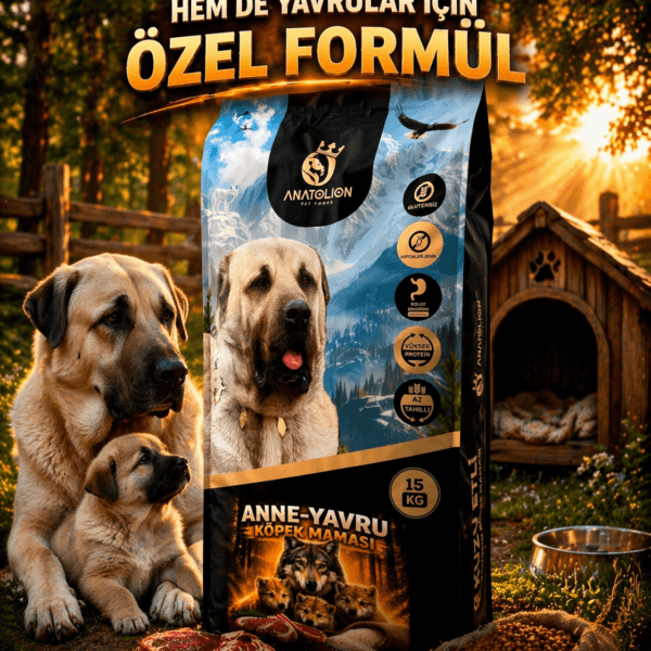 Anatolion Anne - Yavru Eklem Destekli Kuzu Etli Super Premium Köpek Maması 15 Kg