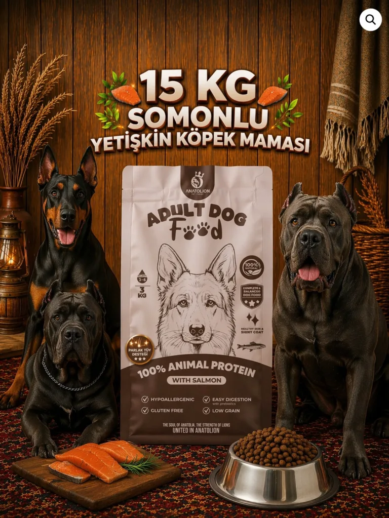 Anatolion Somonlu Premium Yetişkin Köpek Maması 15