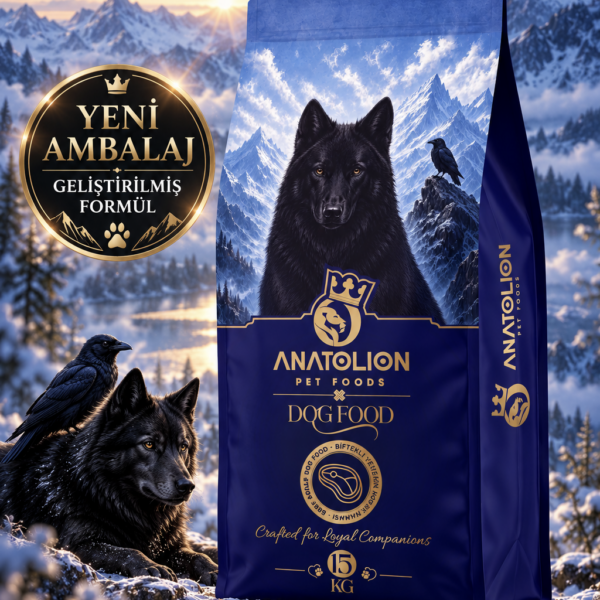 Anatolion Biftekli Premium Yetişkin Köpek Maması 15 Kg