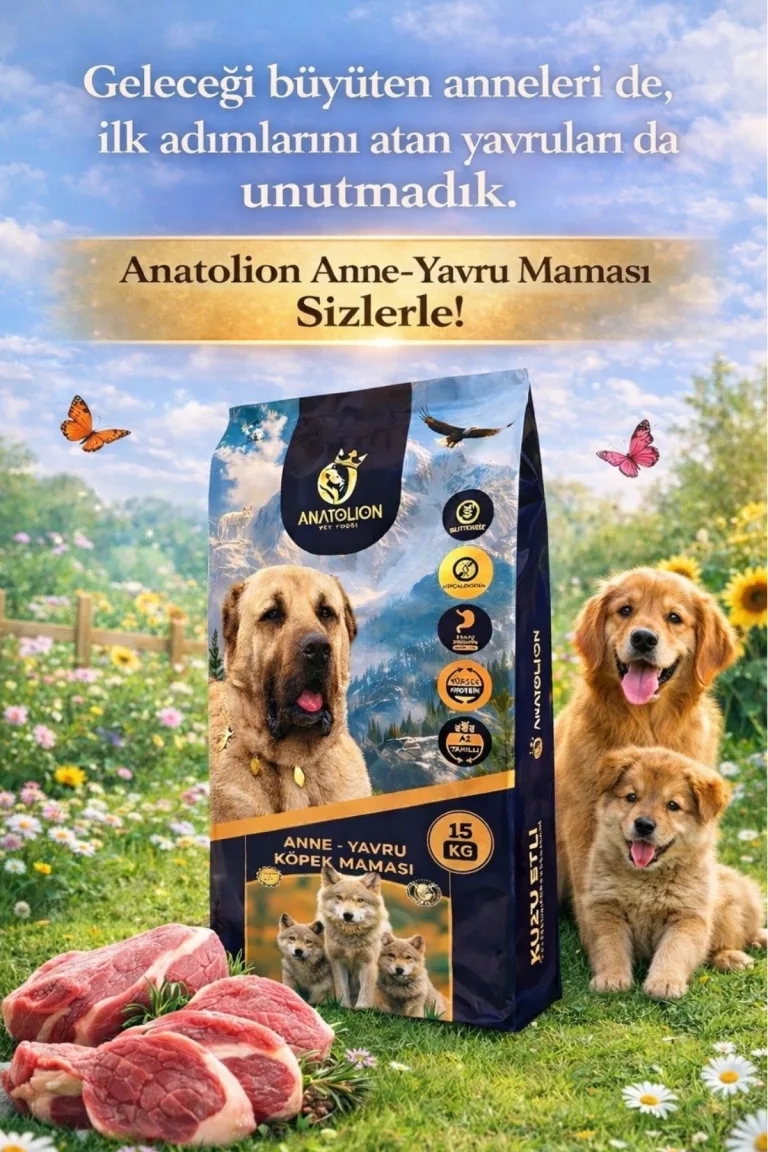 Anatolion Anne - Yavru Eklem Destekli Kuzu Etli Super Premium Köpek Maması 15 Kg