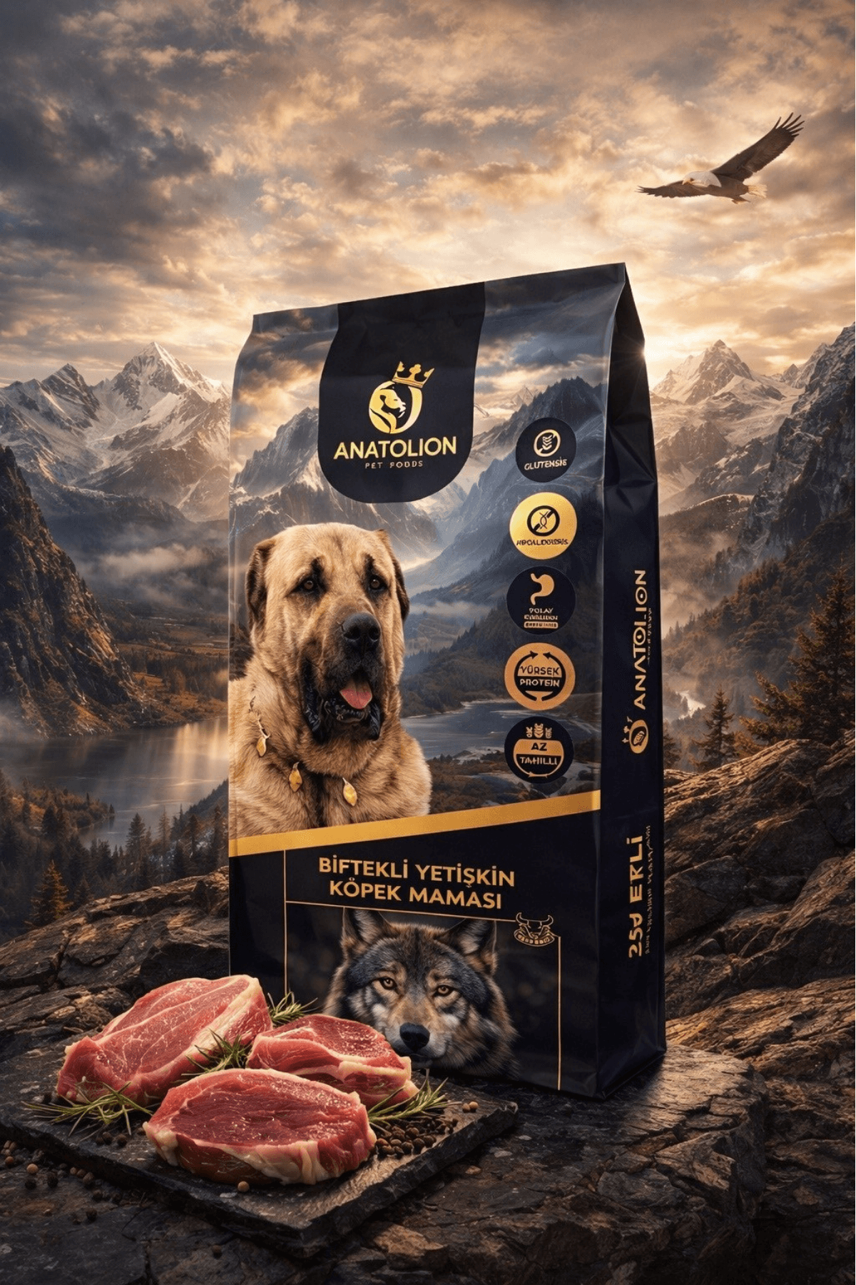 Anatolion Biftekli Yetişkin Köpek Maması 15 Kg