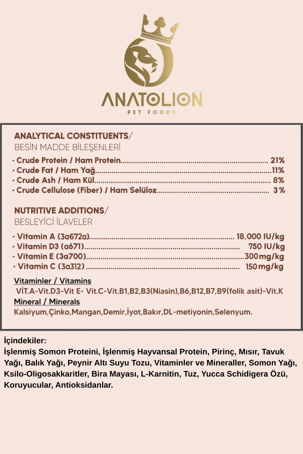 Anatolion Somonlu Premium Yetişkin Köpek Maması 15 - Görsel 2