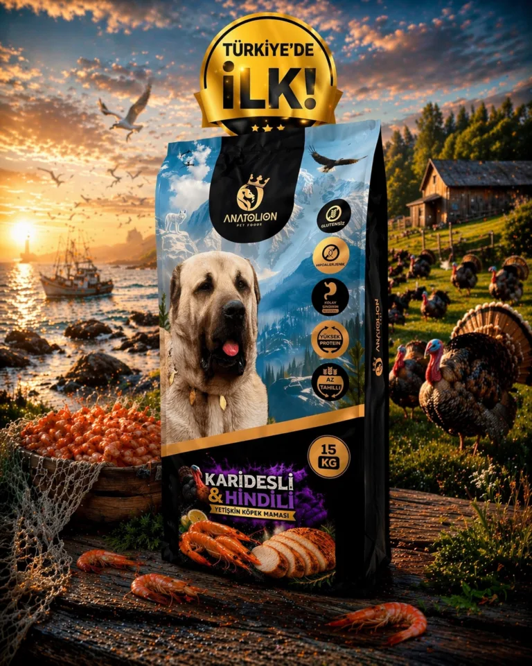 Anatolion Karidesli & Hindili Yetişkin Köpek Maması 15 Kg