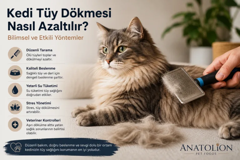 Kedi Tüy Dökmesi Nasıl Azaltılır? Bilimsel ve Etkili Yöntemler