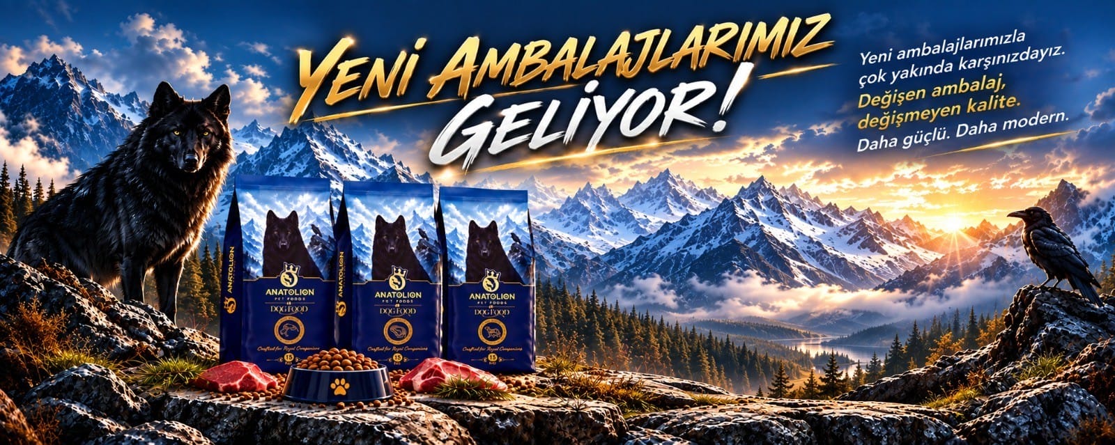 anatolion pet foods yeni ambalaj banner